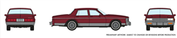 Rapido 800001 HO Chevy Caprice Sedan Red
