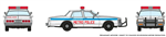 Rapido 800008 HO Chevy Impala Police White