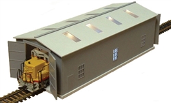 Railtown Model Railroad 2911 HO Run-Through Locomotive Shed wo/ Effects Kit
