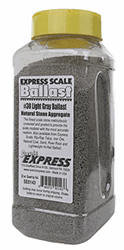 Scenic Express SE0143 O Natural Stone Ballast #30 Light 1 Quart HO & O Scale