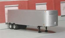 Sylvan Scale T023 HO 1951-1955 Fruehauf 34' Stainless Steel West Coast Dry Van Trailer Resin Kit Unpainted Resin Castings