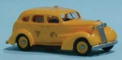 Sylvan Scale V044 HO 1937 Yellow Taxi