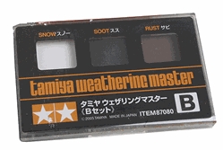 Tamiya 87080 Master Weathering Sets B Snow Soot Rust