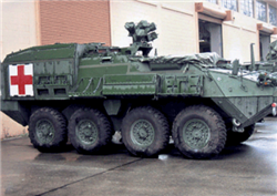 Trident 87103 HO Modern US Army Stryker ICV Armored Fighting Vehicles M1128 Mobile Gun System w/ 105mm Cannon