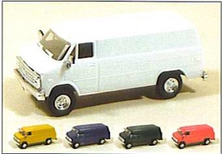 Trident 900462 HO Chevrolet Vans Cargo Van Red