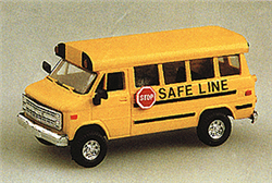 Trident 90076 HO Chevrolet School Bus Safe Line