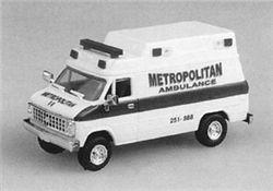 Trident 90100 HO Emergency Metropolitan Ambulance with Cherolet Van Cab