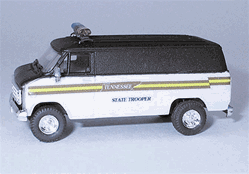 Trident 90220 HO Chevrolet Van Emergency Police Vehicles Tennessee Highway Patrol