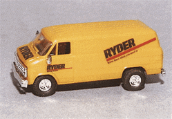 Trident 90288 HO Chevrolet Van Utility Trucks Ryder Stripes