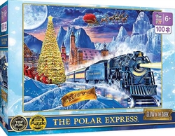 Train Enthusiast 119354 Polar Express Glow Puzzle 100pc