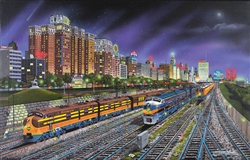 Train Enthusiast 21385 Chicago Nights Puzzle 1000 Pieces