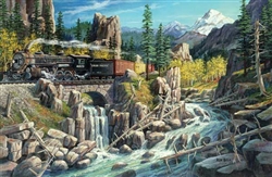 Train Enthusiast 37781 Rails West Jigsaw Puzzle 1000 Pieces