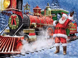 Train Enthusiast 42040 Santa's All Aboard Jigsaw Puzzle 1000 Pieces