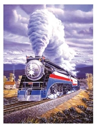 Train Enthusiast 69938 Steel Patriot Puzzle 500 Pieces 18 x 24"