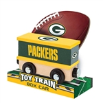 Train Enthusiast GBP21104 Sports Team Wooden Boxcar Green Bay Packers