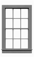 Tichy 2006 O Windows Double Hung Pkg 6 6/6 Scale 38 x 66"