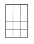 Tichy 2012 O Masonry Windows 40 x 53" 12-Pane Pkg 6