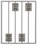 Tichy 2064 O Low Speed Limit Signs Pkg 8