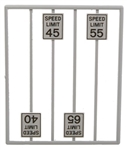 Tichy 2065 O High Speed Limit Signs Pkg 8