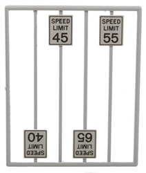 Tichy 2065 O High Speed Limit Signs Pkg 8