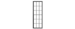 Tichy 2092 O 9 Over 9 Double-Hung Masonry Window w/ Precut Glazing 37-1/2 x 104" Pkg 4