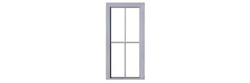 Tichy 2094 O 2-2 Double-Hung Window w/ Glazing and Shades 36 x 86" Scale Fits Pkg 6