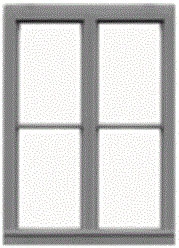 Tichy 3527 S 2-Unit 1/1 Double-Hung Window w/Precut Glazing 45 x 64" Pkg 6