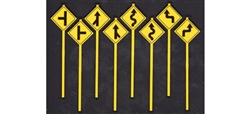 Tichy 3549 S Road Path Warning Signs Set #2 Pkg 8