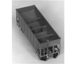 Tichy 4027 HO 36' USRA 2-Bay Open Steel Hopper Kit Undecorated