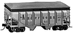 Tichy 4031 HO USRA 36' 2-Bay Panel Side Rebuilt Covered Hopper Andersons Co. Grain Car Undecorated Kit
