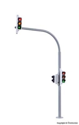 Viessmann 5094 HO Arc-Mast LED Traffic LED Light with Pedestrian Signal Includes Control Circuit Pkg 2