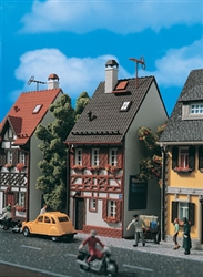 Vollmer 43673 HO Half Timbered House Gray Kit