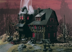 Vollmer 47679 N Vampire Villa Haunted Mansion w/Flickering Light