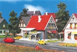Vollmer 49572 Z Gray House w/Red Roof Kit