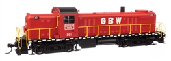 Walthers 10708 HO Alco RS-2 Standard DC Green Bay & Western #303 Water-Cooled Stack