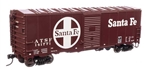 Walthers 1203 HO 40' Association of American Railroads Modernized 1948 Boxcar Santa Fe #143820