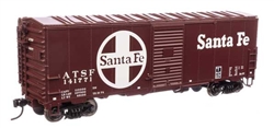 Walthers 1204 HO 40' Association of American Railroads Modernized 1948 Boxcar Santa Fe #144139