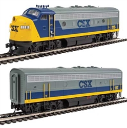 Walthers 19950 HO EMD F7 A-B Set ESU Sound and DCC CSX #116, #117 