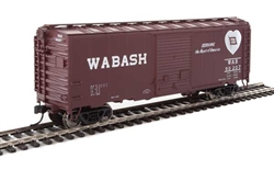 Walthers 2266 HO 40' ACF Welded Boxcar w/8' Youngstown Door Wabash #90207