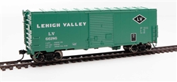 Walthers 45011 HO 40' ACF Modernized Welded Boxcar w/8' Youngstown Door Lehigh Valley #66200