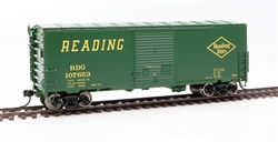 Walthers 45021 HO 40' ACF Modernized Welded Boxcar w/8' Youngstown Door Reading #107933