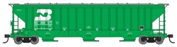 Walthers 49001 HO Trinity 4750 3-Bay Covered Hopper Burlington Northern #466071