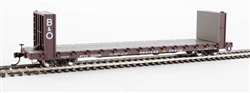 Walthers 5832 HO 60' Pullman-Standard Bulkhead Flatcar 48' IL Trailer-Train with B&O Bulkheads #90656