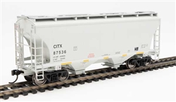 Walthers 7569 HO 39' Trinity 3281 2-Bay Covered Hopper CIT Group CITX #87536