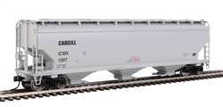 Walthers 7725 HO 60' NSC 5150 3-Bay Covered Hopper Cargill ICMX #1007