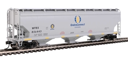 Walthers 7729 HO 60' NSC 5150 3-Bay Covered Hopper GrainsConnect WFRX #845443