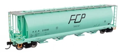 Walthers 7892 HO 59' Cylindrical Hopper Ferrocarril del Pacifico #21000 Trough Hatches