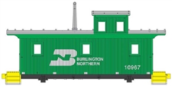 Walthers 103457 HO DM&IR Class G2 Wood Caboose Burlington Northern #10967