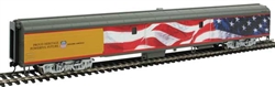 Walthers 9203 HO 85' ACF Baggage Car Standard Union Pacific Heritage Fleet #5769 US Flag & Presidential Seal; Bush Funeral Train 2018