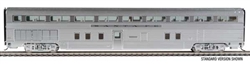 Walthers 9651 HO 85' Budd Hi-Level 72-Seat Coach Santa Fe #706 Deluxe Edition w/LED Lighting, Preiser Figures